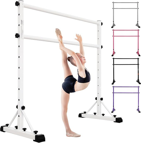 Adjustable Ballet Barre,Portable Dance bar,Fitness Equipment for Dance & Balance Excercise,Super Sturdy for Balance Workout,Weight Limit 250 LBS