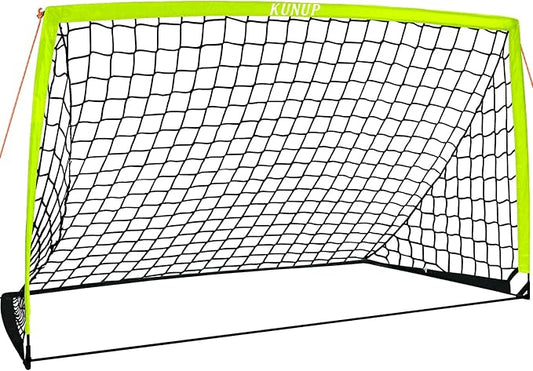 5×3 6x4 9x5 FT Portable Kids Soccer Goal for Backyard, Foldable Soccer Practice Net with Carrying Bag for Toddler Youth Adult Pop Up Soccer Training Equipment Indoor and Outdoor Sports Game