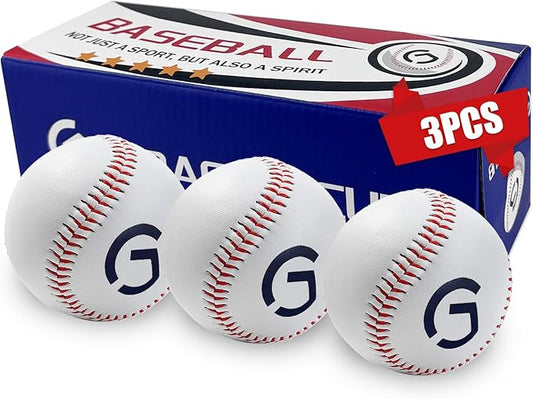 Gracfulcub Baseball Ball, Official Game Baseballs for Youth and Adult Baseball Players Training, Official Size and Weight Suitable for Batting Fielding Hitting Pitching Practice