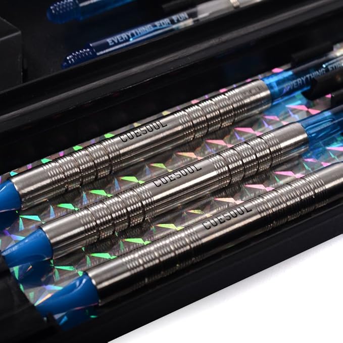 CUESOUL Soft Tip Darts Set Plastic Tip with Dart Case