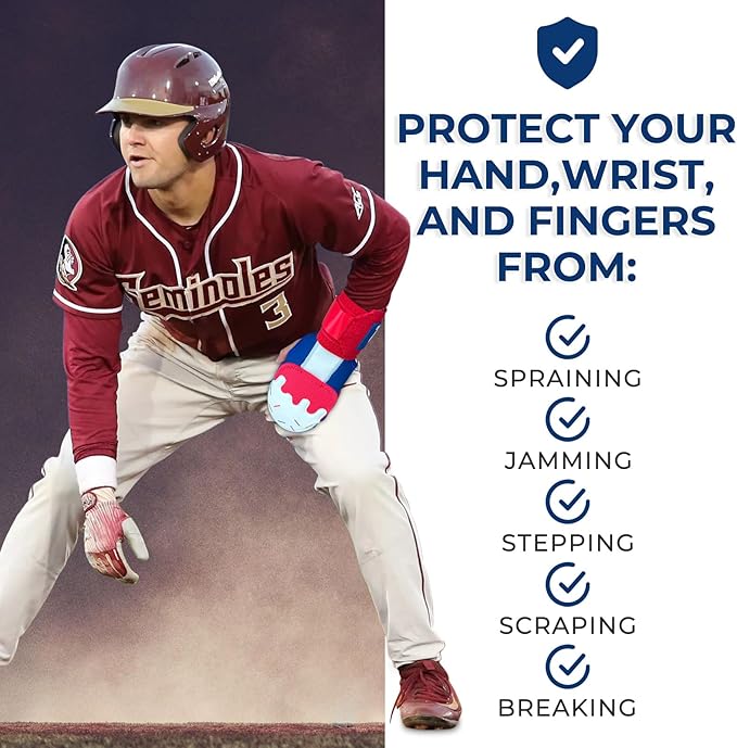 Gracfulcub Baseball Sliding Mitt, Baseball Glove Softball Guard, Ergonomic Design Protecting Fingers for Basic Base Running
