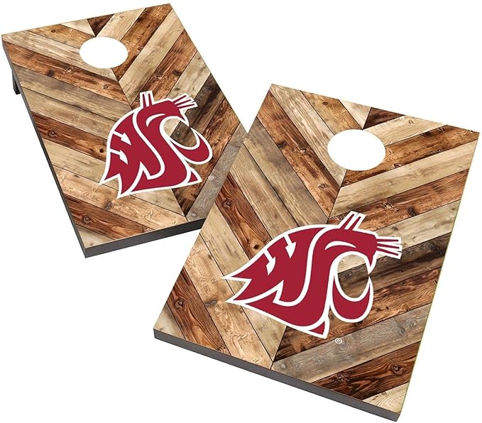 College Team Cornhole Boards, 2x4 Bag Toss Game Set, Officially Licensed Cornhole Game, Perfect for Tailgates