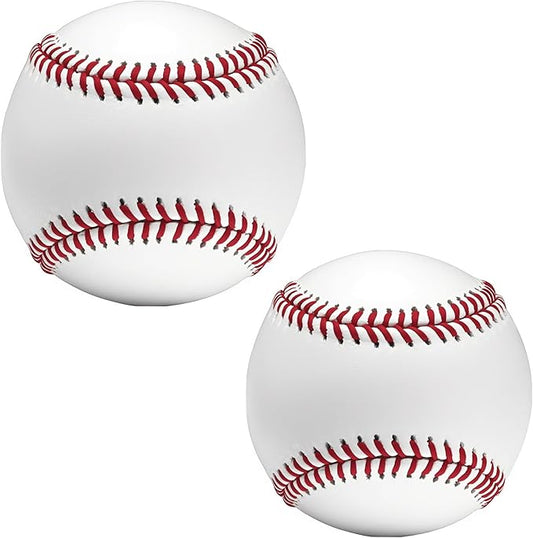 Tballs Training Baseballs Sponge Rubber Core, Reduced Impact Safety Baseballs, Unmarked Tee Ball Practice Baseball for League Play, Pitching, Hitting, Fielding, Autograph, Gifts