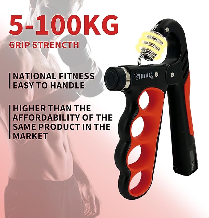 Senston Grip Strength Trainer 2 Pack - Adjustable 11-220Lbs (5-100KG) with Auto Counter, Hand Grip Strengthener, Forearm Exerciser for Athletes, Musicians, Gym, Home, Injury Rehab