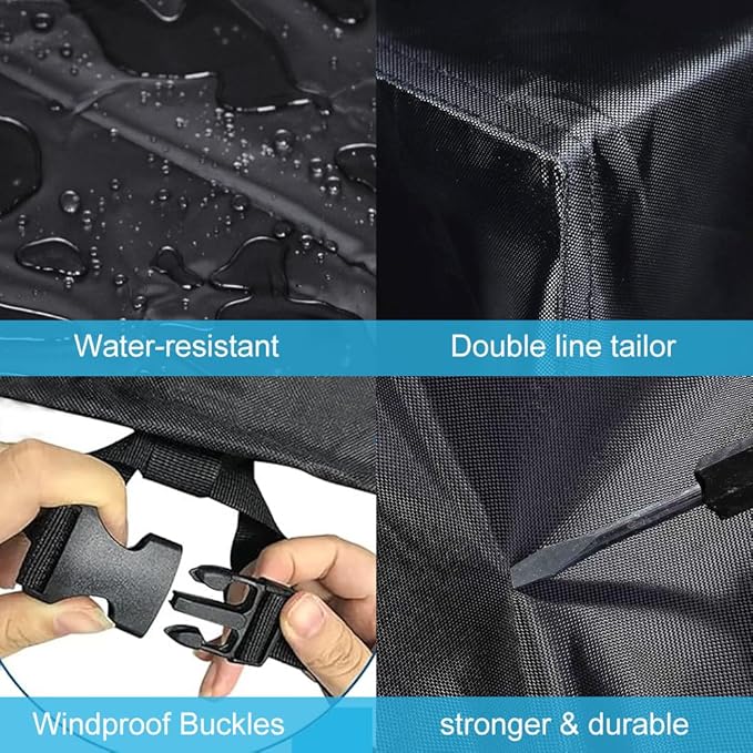 Outdoor Soccer Foosball Table Cover Waterproof Dustproof Universal Patio Coffee Chair Billiard Game Room Cover Black 300D Oxford Cloth 63 x 45.3 x 19.7 Inch