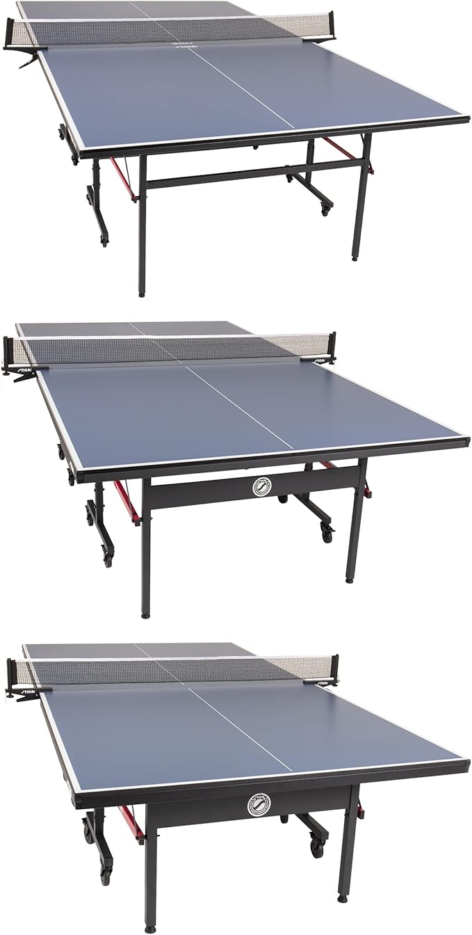 STIGA Advantage Series Ping Pong Tables - 13, 15, 19, and 25mm Tabletops - Quickplay 10 Minute Assembly - Playback Mode - Recreational to Tournament Level