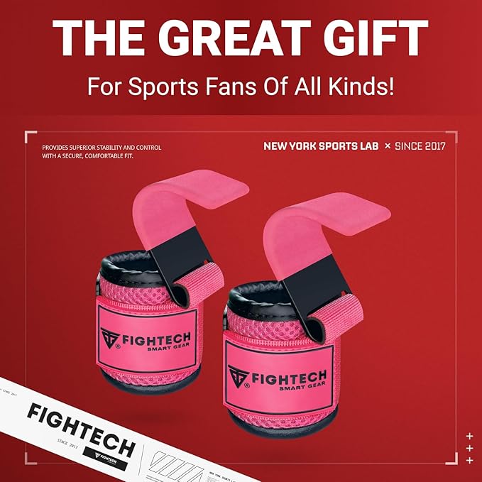 Premium Weight Lifting Hooks (Pair) - Heavy Duty Hand Grip and Wrist Straps Support - 9 mm Neoprene Padded for Deadlifts, Pull Ups, and Shrugs - Durable Workout Accessories for Men and Women