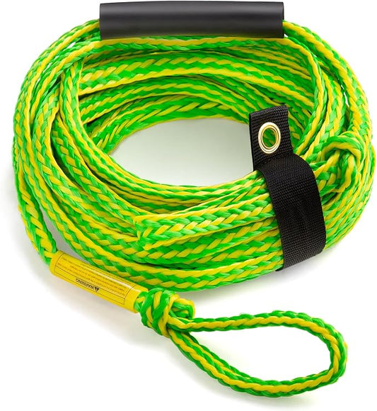 Botepon Tow Rope for Tubing, Tow Rope for Towable Tubes for Boating, Tow Rope for Pulling Tube with Pontoon Boat Jet Ski, 60ft