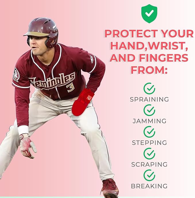 Gracfulcub Baseball Sliding Mitt, Baseball Glove Softball Guard, Ergonomic Design Protecting Fingers for Basic Base Running