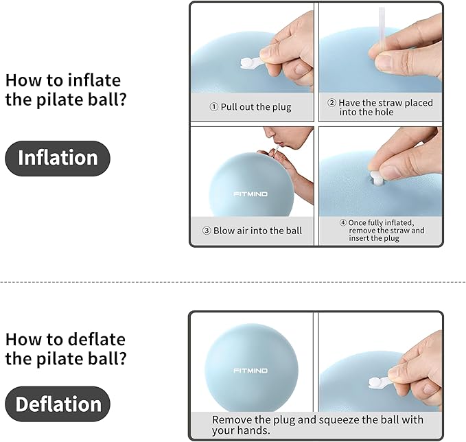 FITMIND_ Extra Thick Exercise Ball Yoga Ball 22in/26in/30in for Workout Pregnancy Stability,Anti-Burst and Slip Resistant Swiss Ball with Pump for Yoga, Pilates, Fitness,Birthing,Physical Therapy