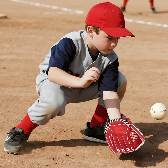 KRTOYUST® | Baseball Glove | Performance Composite Leather Baseball Mitts for Adult Youth | Baseball Softball Outfield Infield Mitts