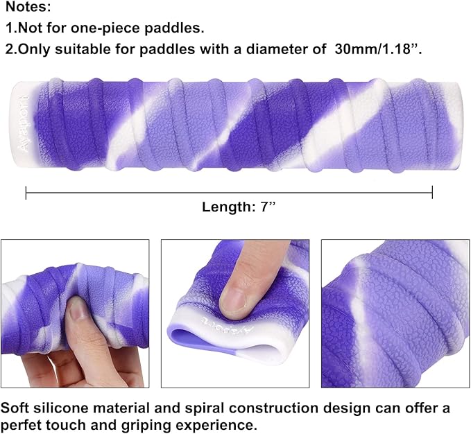 Ayaport Kayak Paddle Grips Non-Slip Silicone Wraps Blister Prevention Kayaking Accessories for Take-Apart Paddles