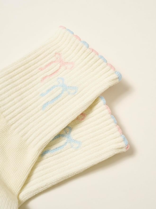 Crew Half Calf Grip Socks, Cutest Fruits Pilates Socks, Ruffle socks, Non-Slip, Barre Yoga Fitness