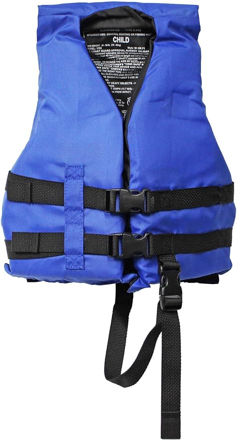 Life Jacket Paddle Vest; Coast Guard Approved Type III PFD Life Vest Flotation Device; Jet ski, Wakeboard, Hardshell Kayak Life Jacket; Ideal Extra Life Jacket for Pontoon Boat