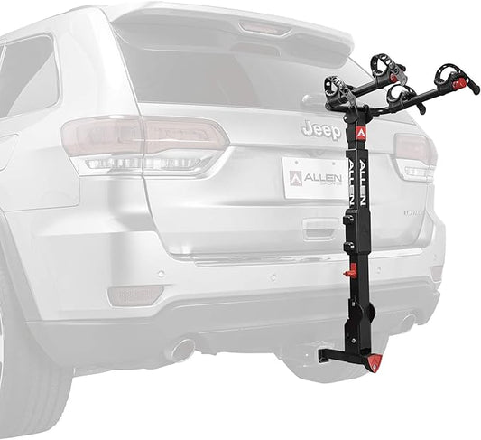 Allen Sports Premier Locking Quick Release 2-Bike Carrier for 2 in. & 1 4 in. Hitch, Model QR525 , Black