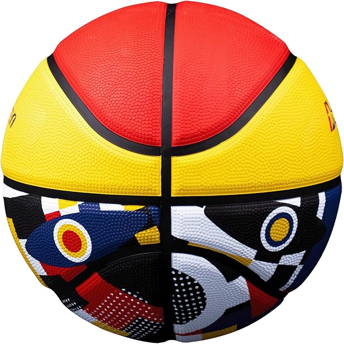 Baden | Legend Court Canvas | Creative Design Outdoor Rubber Game Basketball | Youth & Adult Size 5,6,7