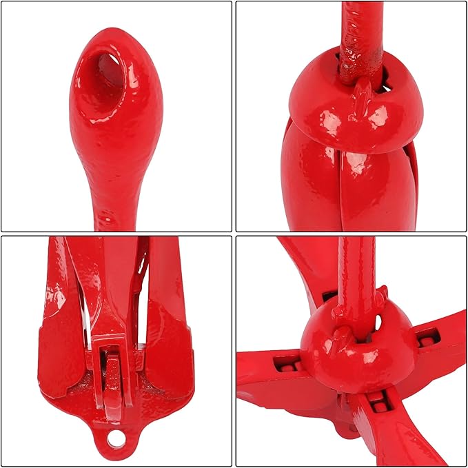 3.3 lb Folding Grapnel Anchor for Small Boats Kayaks Canoe Paddle Boards