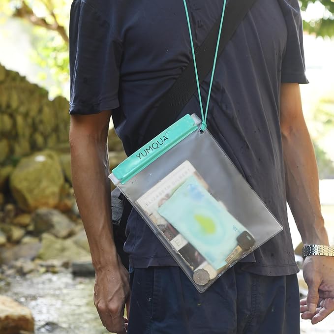 Clear Waterproof Bags, Water Tight Cases Pouch Dry Bags for Camera Mobile Phone Maps Pouch Kayak Military Boating Document Holder