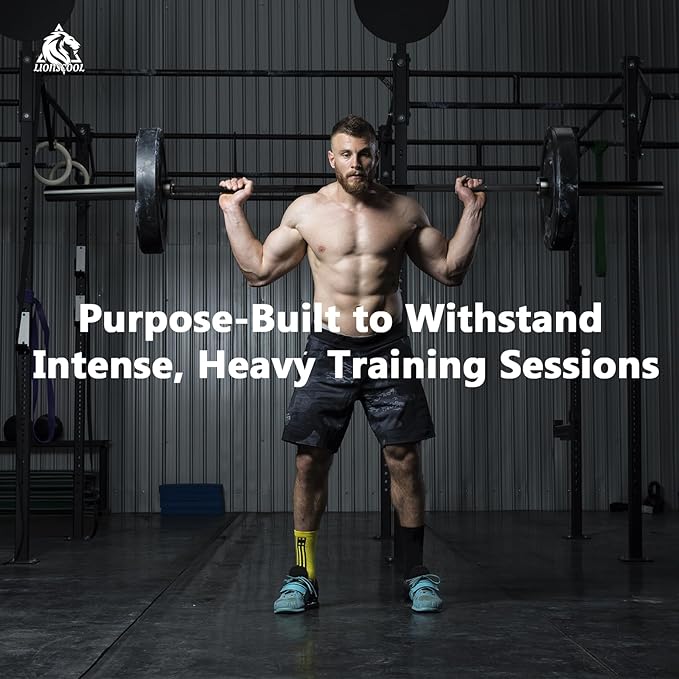 LIONSCOOL 7FT Olympic Barbell for Weightlifting, Power Lifting, 2 Inch Strength Training Bar for Squats, Deadlifts, Presses, Rows, Curls - 700lbs/1000lbs/1500lbs Capacity