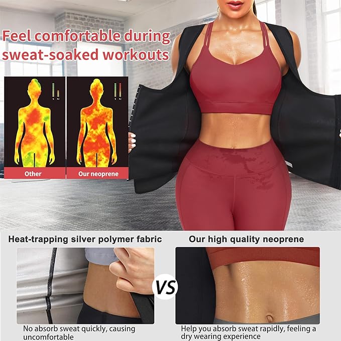 Eleady Best Neoprene Waist Trainer Corset Sweat Vest Weight Loss Body Shaper Workout Tank Tops Women