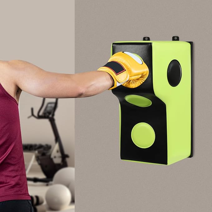Wall Mount Boxing Pad Uppercut Punching Bag Target Pad, Wall Punching Bag Upgraded Boxing Training, Target Sponge with Mounting Brackets, Uppercut Boxing Bag for Bedroom, Gym