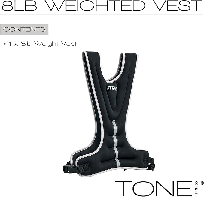 Tone Fitness Weighted Vest | 8lb or 12lb | Multiple Options