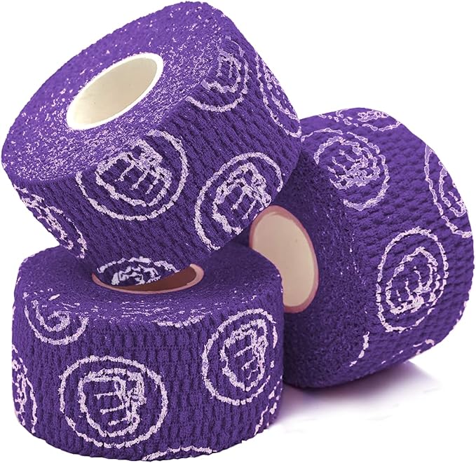 WOD Nation Flexible Hook-Grip Athletic Tape – Easy-Tear, Sweat-Proof Thumb & Finger Strips for Weightlifting