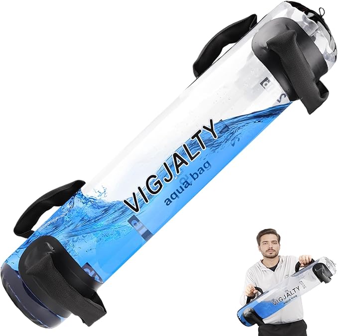 Heavy Duty Adjustable Aqua Bag - Durable Water Filled Training Aqua Bags for Strength Core & Full Body Workouts - Portable Fitness Equipment - Home Gym Outdoor Water Weights Sandbag Alternative