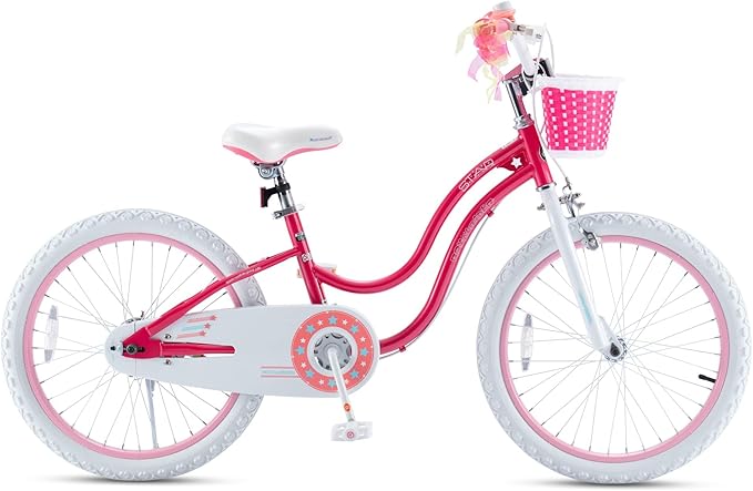 RoyalBaby Girls Bike EZ Bike Stargirl Training Free Balance to Pedal Easy Learning Bicycle, 12-20 Inch for Toddlers & Big Kids.