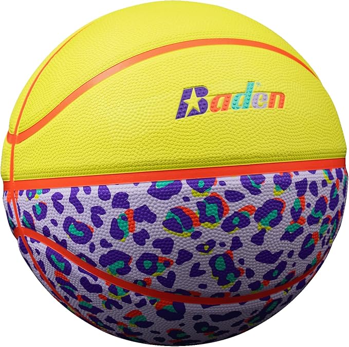 Baden | Legend Lifestyle Collection | Fun Design Outdoor Rubber Game Basketball | Youth & Adult Size 5,6,7