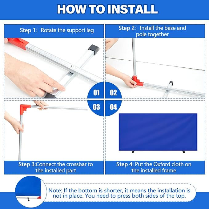 5 Pcs 55" x 29.5" Table Tennis Barrier with 420D Oxford Cloth Table Tennis Baffle for Quicker and Easier Pick up Balls Table Tennis Surround Block for Table Tennis Court