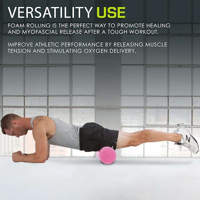ProsourceFit High Density Foam Rollers 36 - inches Long,Firm Full Body Athletic Massage Tool for Back Stretching, Yoga, Pilates, Post Workout Muscle Recuperation