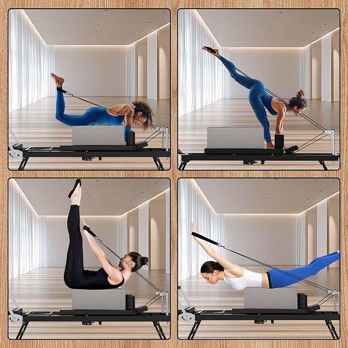 FAHKNS Portable Pilates Reformer Sitting Box, Non-Slip Pilates Sit Boxs for Home Workout, Pilates Exercise Accessories for Pilates Refomer/Board, Posture Correction