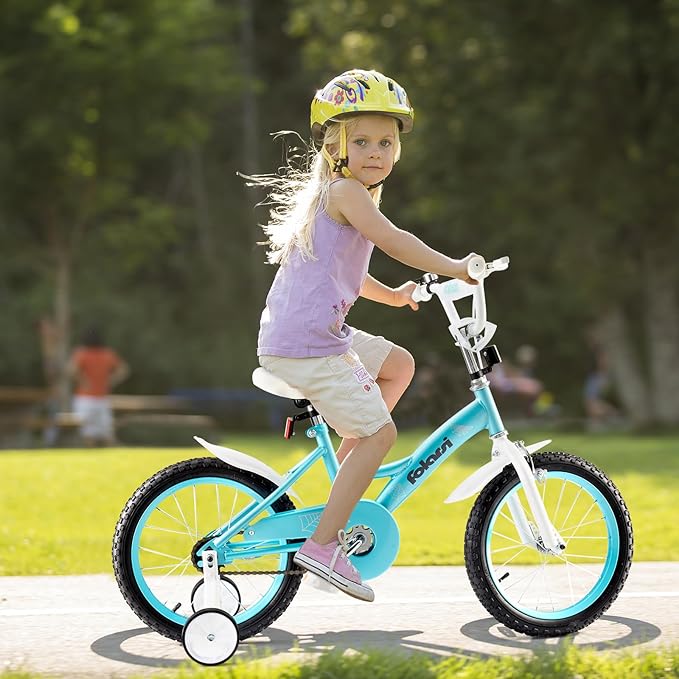Kids Bike 14 16 18 Inch Bicycle for 3-9 Years Boys Girls Bike，Children's Bicycle with Bell Training Wheels, Multiple Colors