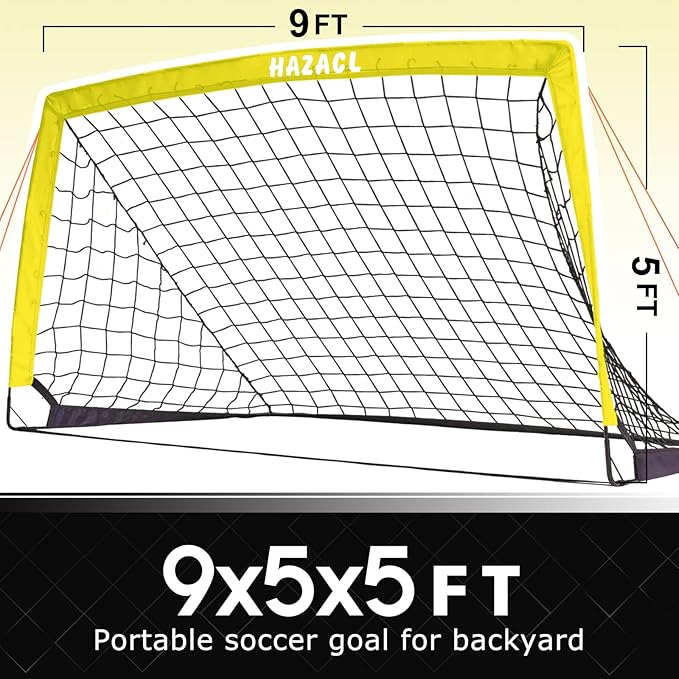 Kid Soccer Goals for Backyard Portable Soccer Nets for Backyard Large Pop Up Soccer Goals Nets with Carry Bag for Indoor or Outdoor