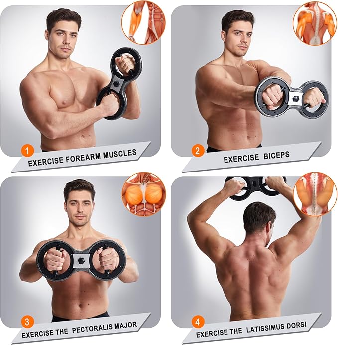 Pro-Grade Rotator Machine - Adjustable Arm Trainer for Men & Women, 12lbs Silent Forearm Strengthener with Adjustable Resistance Resistance, Home/Gym Arm Workout Equipment for Boxing & Rehabilitation