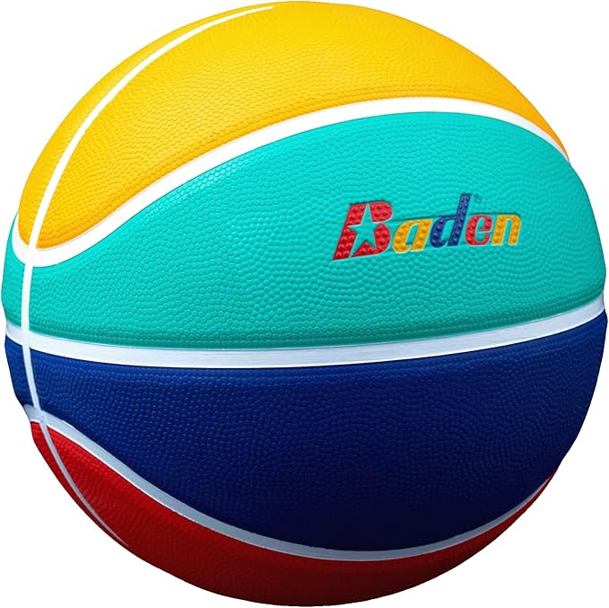 Baden | Legend Court Canvas | Creative Design Outdoor Rubber Game Basketball | Youth & Adult Size 5,6,7