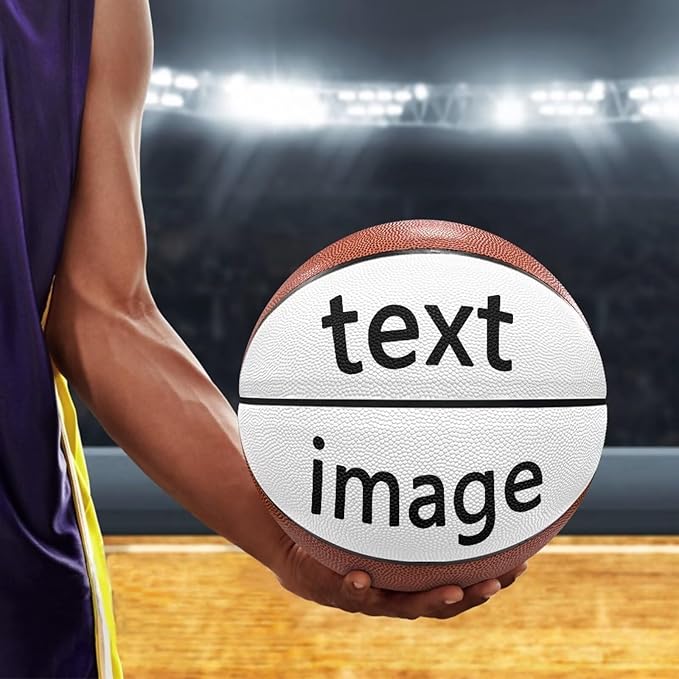Personalized Basketball Leather Basketball Custom Basketball with Your Personalized Pictures Text Sports Equipment