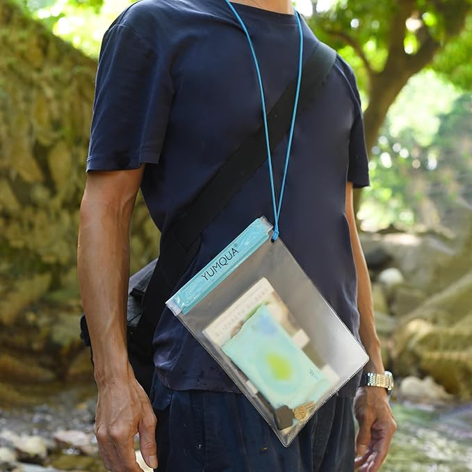 Clear Waterproof Bags, Water Tight Cases Pouch Dry Bags for Camera Mobile Phone Maps Pouch Kayak Military Boating Document Holder