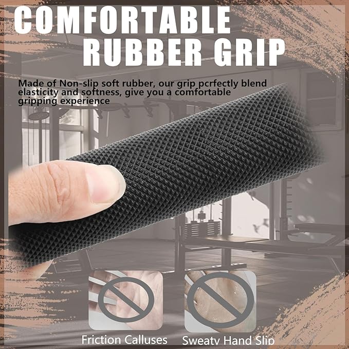 Cable Machine Attachment，LAT Pulldown Attachments Upgraded 1.3 Inch Comfort Grip Cable Attachments for Gym, Triceps Rope Bar,V Bar ,Double D Bar,Homr Gym Accessories