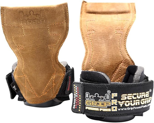 Lifting Grips PRO Weight Gloves Heavy Duty Barbell Gymnastics Straps Alternative to Power Hooks Deadlifts Adjustable Neoprene Padded Wrist Wrap