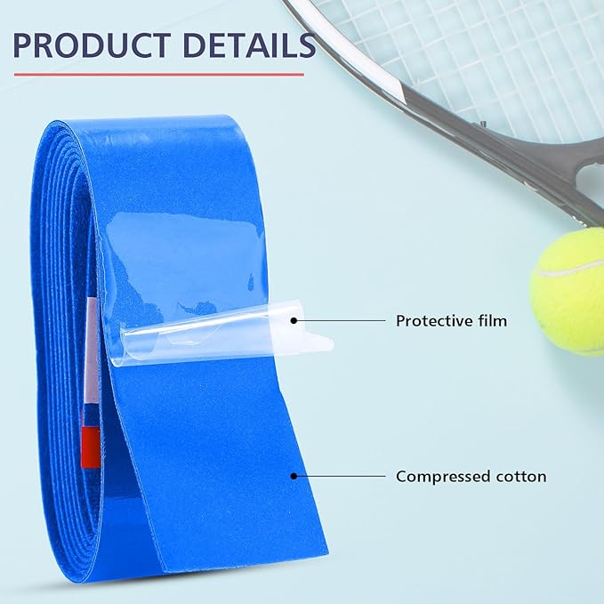 Jerify 24 Pieces Tennis Racket Grip Tape, Precut Badminton Racket Overgrips Tape with Velvety Comfort for Anti Slip and Absorbent Grip