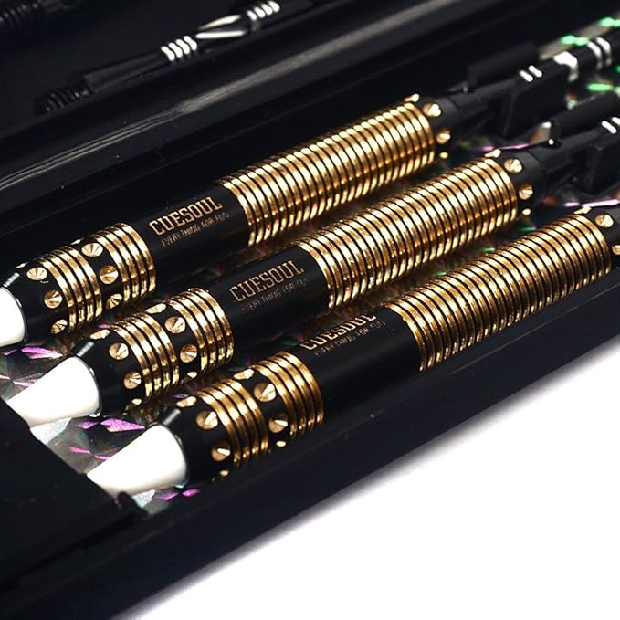 CUESOUL Soft Tip Darts Set Plastic Tip with Dart Case