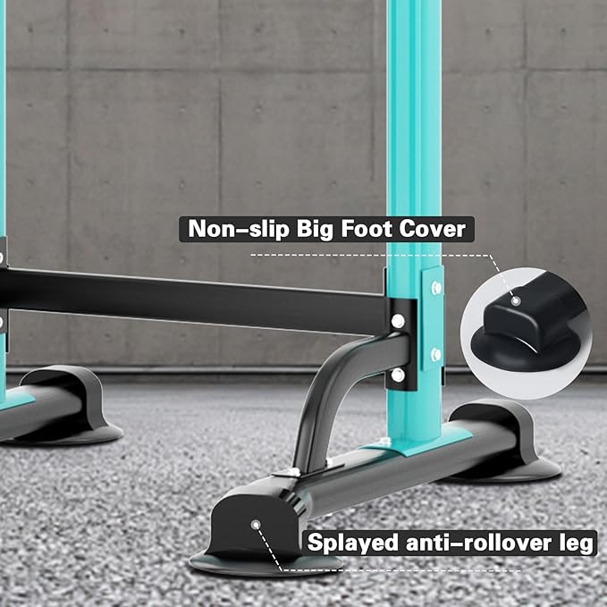 soges Power Tower Pull Up Bar Station, Free Standing Pull Up Rack Dip Station for Home Gym, Height Adjustable Home Strength Training Fitness Workout Equipment