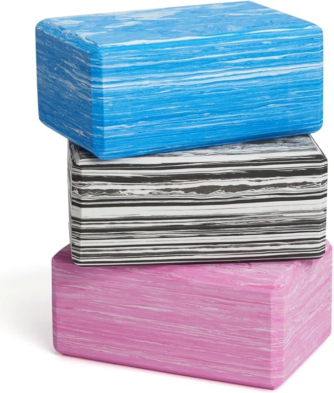 𝗘𝘃𝗲𝗿𝘆𝗱𝗮𝘆 𝗬𝗼𝗴𝗮 Foam Block with Soft Non-Slip Surface for Stability, Balance, and Deepen Stretches - Ideal for Yoga, Pilates, and Meditation Accessories (Sold Singular)