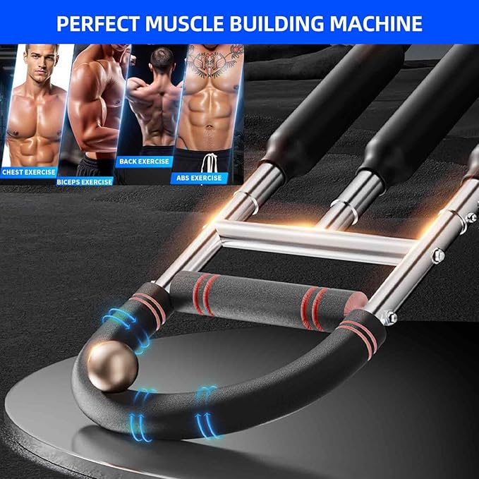 Twister Arm Trainer,Adjustable 40-220lb Chest Workout Equipment Power Twist Arm Trainer,Forearm Strengthener,Portable Twister Arm Workout for Home Fitness