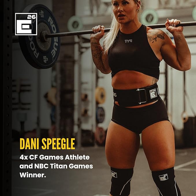 Element 26 Self-Locking Weight Lifting Belt - Premium Weightlifting Belt for Serious Functional Fitness and Olympic Lifting Athletes - Lifting Support for Men and Women - Deadlift Training Belt