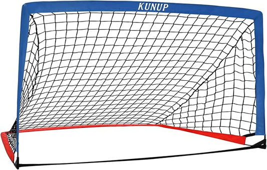 5×3 6x4 9x5 FT Portable Kids Soccer Goal for Backyard, Foldable Soccer Practice Net with Carrying Bag for Toddler Youth Adult Pop Up Soccer Training Equipment Indoor and Outdoor Sports Game