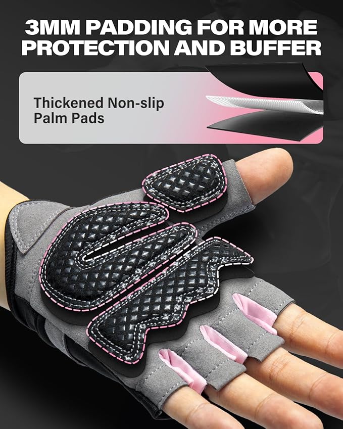 VINSGUIR Workout Gloves for Men and Women, Weight Lifting Gloves with Excellent Grip, Lightweight Gym Gloves for Weightlifting, Cycling, Exercise, Crosstraining, Pull ups, Fitness, Climbing and Rowing