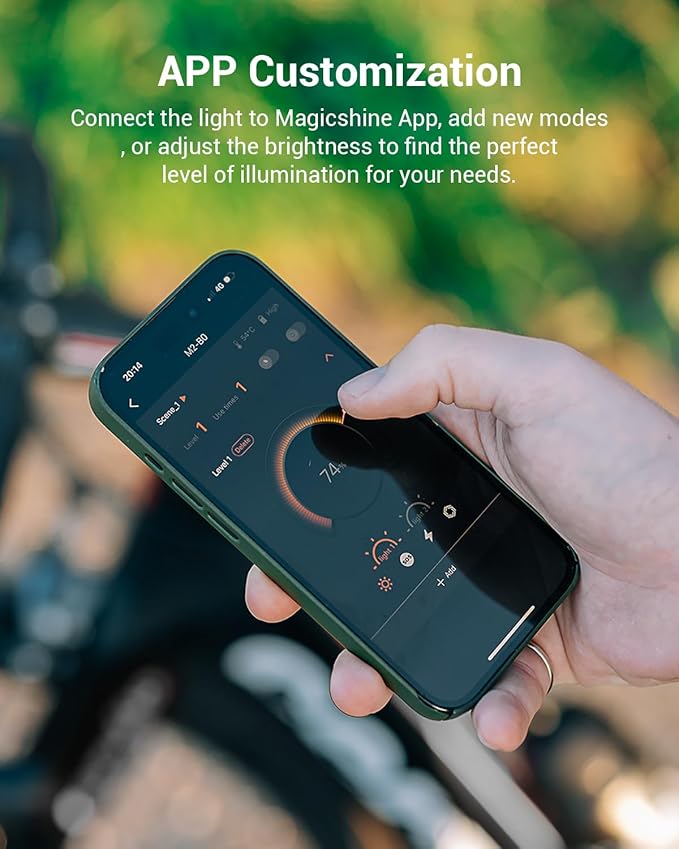 Magicshine EVO 1700 Underneath Mounted Bike Lights for Night Riding,USB-C Rechargeable Bike Headlight, IPX 6 Waterproof Bike Front Light for Road Urban Cyclists